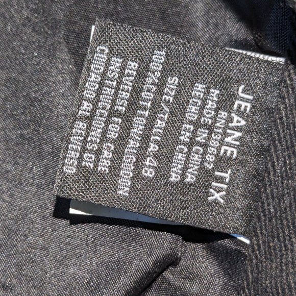 Jeanetix Men’s Black Denim Jeans Size 48x32 New With Tags Streetwear Hip Hop - Picture 8 of 9